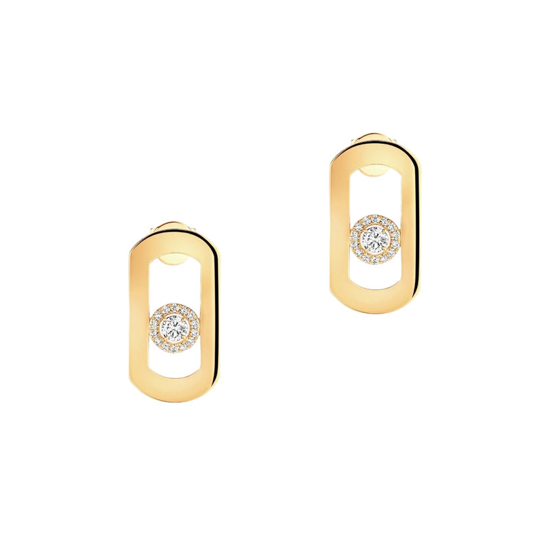 Messika Jewelry - So Move 18K Yellow Gold Diamond Earrings | Manfredi Jewels