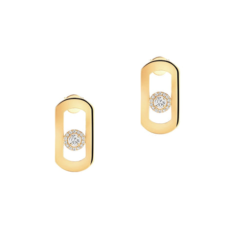 So Move 18K Yellow Gold Diamond Earrings