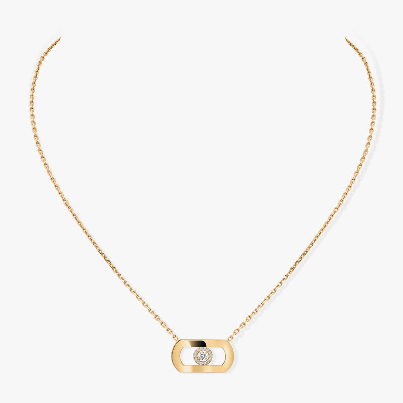 Messika Jewelry - So Move 18K Yellow Gold Diamond Necklace | Manfredi Jewels