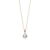 Mikimoto Jewelry - 18K Yellow Gold Akoya Cultured Pearl Pendant Necklace | Manfredi Jewels