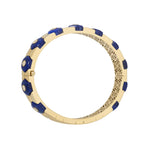 Miseno Jewelry - 18K Yellow Gold Baia Sommersa Hexagon Cut Lapis And White Diamond Bracelet | Manfredi Jewels