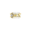 Miseno - Arco 18K Yellow Gold Diamond and Mother-of-Pearl Ring | Manfredi Jewels