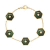 Miseno Jewelry - Baia Sommersa 18K Yellow Gold Diamond & Malachite Bracelet | Manfredi Jewels