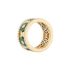 Miseno Jewelry - Baia Sommersa 18K Yellow Gold Diamond & Malachite Ring | Manfredi Jewels