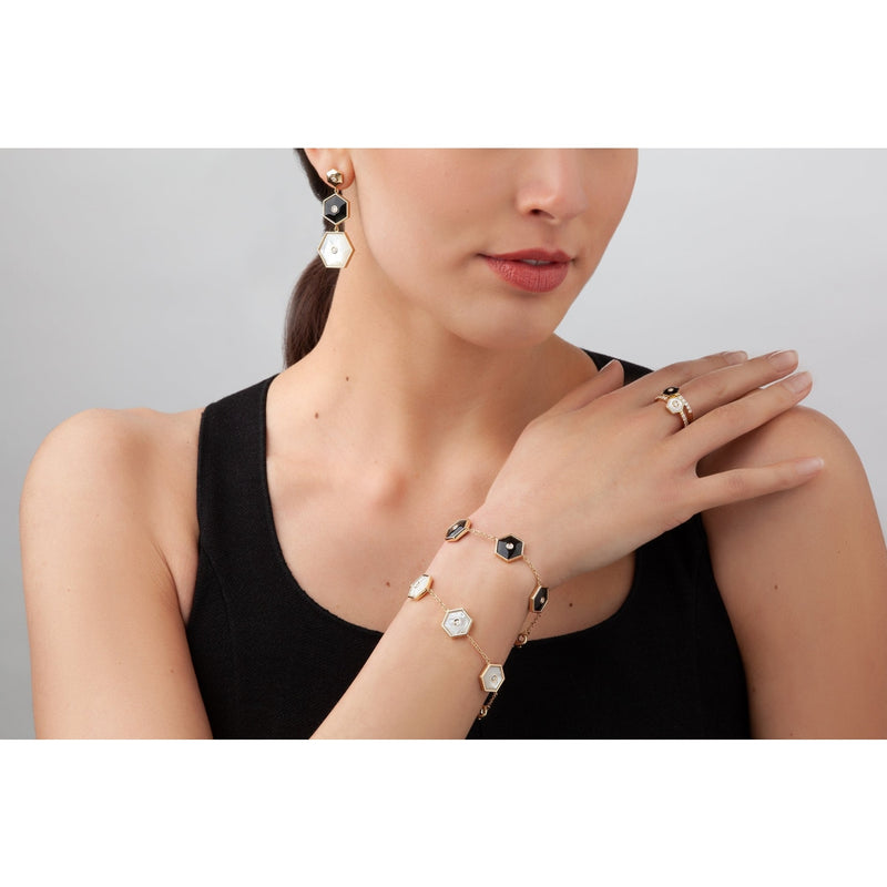 Miseno Jewelry - Baia Sommersa 18K Yellow Gold Diamond & Onyx Bracelet | Manfredi Jewels