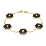 Miseno Jewelry - Baia Sommersa 18K Yellow Gold Diamond & Onyx Bracelet | Manfredi Jewels
