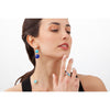 Miseno Jewelry - Baia Sommersa 18K Yellow Gold Diamond Turquoise & Lapis Earrings | Manfredi Jewels