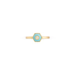 Miseno Jewelry - Baia Sommersa 18K Yellow Gold Diamond Turquoise Ring | Manfredi Jewels