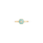 Miseno Jewelry - Baia Sommersa 18K Yellow Gold Diamond Turquoise Ring | Manfredi Jewels