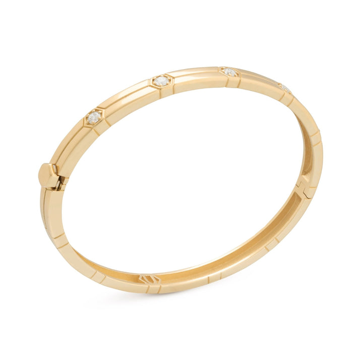 Miseno Jewelry - Baia Sommersa 18K Yellow Gold Diamonds Bangle Bracelet | Manfredi Jewels