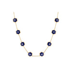 Miseno Jewelry - Baia Sommersa 18K Yellow Gold Diamonds & Lapis Long Necklace | Manfredi Jewels