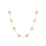 Miseno Jewelry - Baia Sommersa 18K Yellow Gold Diamonds & Mother of Pearl Long Necklace | Manfredi Jewels