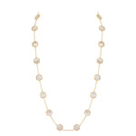 Miseno Jewelry - Baia Sommersa 18K Yellow Gold Diamonds & Mother of Pearl Long Necklace | Manfredi Jewels