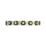Miseno Jewelry - Baia Sommersa 18K Yellow Gold Malachite & Diamond Bangle Bracelet | Manfredi Jewels