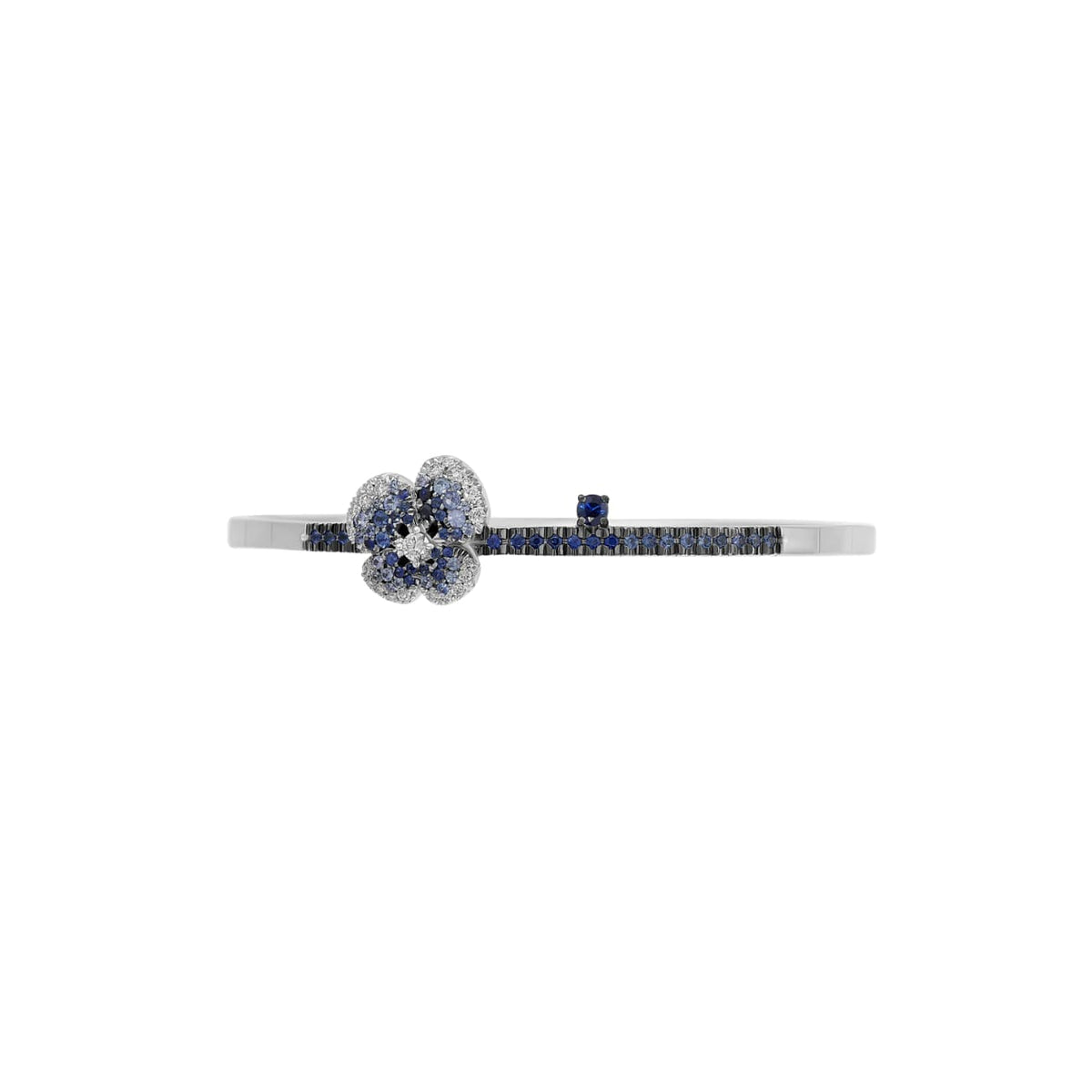 Miseno Jewelry - Ischia 18K White Gold Diamond and Blue Sapphire Bracelet | Manfredi Jewels