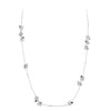 Miseno Jewelry - Ischia 18K White Gold Sapphires & Emeralds Diamond Pavé Long Necklace | Manfredi Jewels