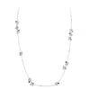 Miseno Jewelry - Ischia 18K White Gold Diamonds Sapphires & Emeralds Long Necklace | Manfredi Jewels