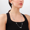 Miseno Jewelry - Ischia 18K White Gold Sapphires & Emeralds Diamond Pavé Long Necklace | Manfredi Jewels