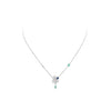 Miseno Jewelry - Ischia 18K White Gold Diamonds Sapphires & Emeralds Pendant Necklace | Manfredi Jewels