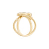 Miseno Jewelry - Ischia 18K Yellow Gold Diamond Flower Ring | Manfredi Jewels