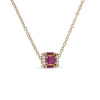 Miseno Jewelry - Procida 18K Rose Gold Rubies & Diamond Pendant Necklace | Manfredi Jewels