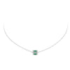 Miseno Jewelry - Procida 18K White Gold Emerald Pendant | Manfredi Jewels