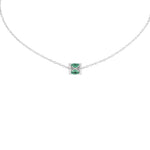 Miseno Jewelry - Procida 18K White Gold Emerald Pendant | Manfredi Jewels