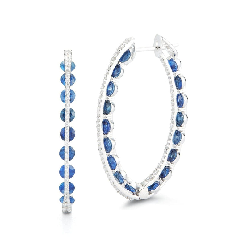 Miseno Jewelry - Sapphire 18K White Gold Earrings | Manfredi Jewels