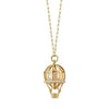 Monica Rich Kosann Jewelry - ’Adventure’ Hot Hair Balloon 18K Yellow Gold Pearl & Diamond Charm Necklace | Manfredi Jewels