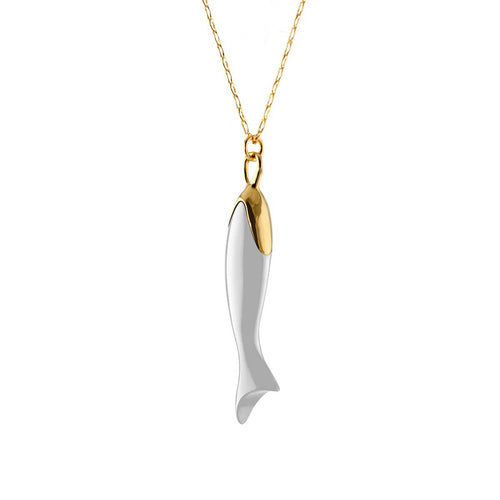 Monica Rich Kosann Jewelry - WHITE CERAMIC FISH CHARM | Manfredi Jewels