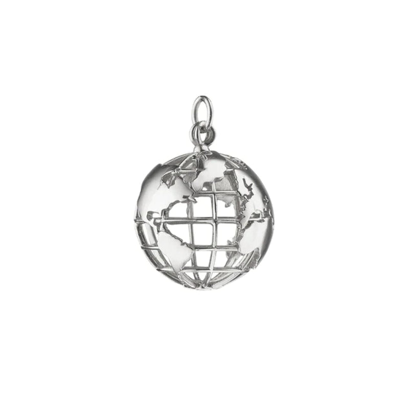 Monica Rich Kosann Jewelry - ’My Earth’ Sterling Silver Charm Pendant | Manfredi Jewels