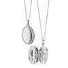 Monica Rich Kosann Jewelry - The Four Image ’Midi’ Sterling Silver Sapphire Locket Necklace | Manfredi Jewels