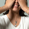 Monica Rich Kosann Jewelry - Twinkle Star Sterling Silver Sapphire Locket Necklace | Manfredi Jewels