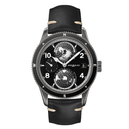 Montblanc New Watches - 1858 GEOSPHERE ULTRABLACK | 128257 Manfredi Jewels