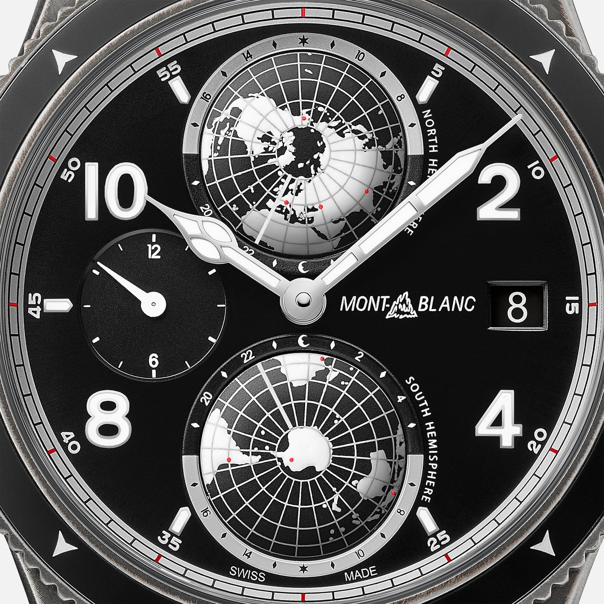 Montblanc New Watches - 1858 - GEOSPHERE ULTRABLACK | 128257 | Manfredi Jewels