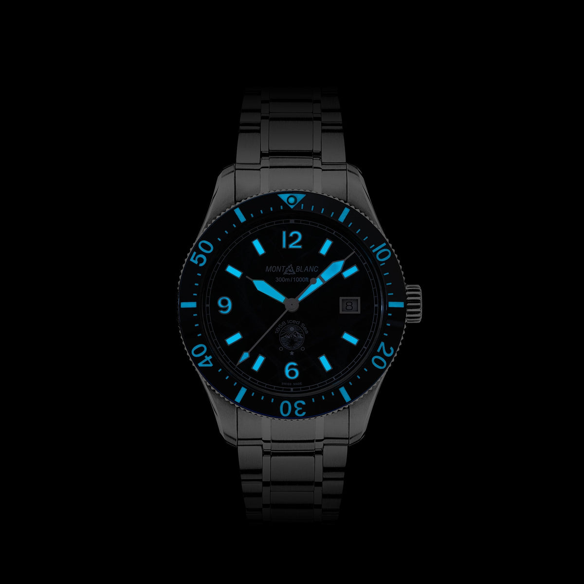 Montblanc New Watches - ICED SEA - 1858 AUTOMATIC DATE | 129371 | Manfredi Jewels