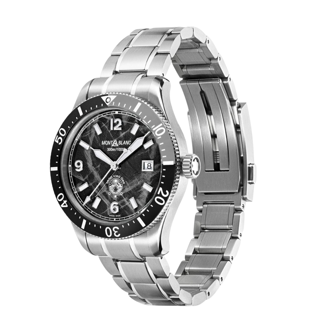 Montblanc New Watches - ICED SEA - 1858 AUTOMATIC DATE | 129371 | Manfredi Jewels