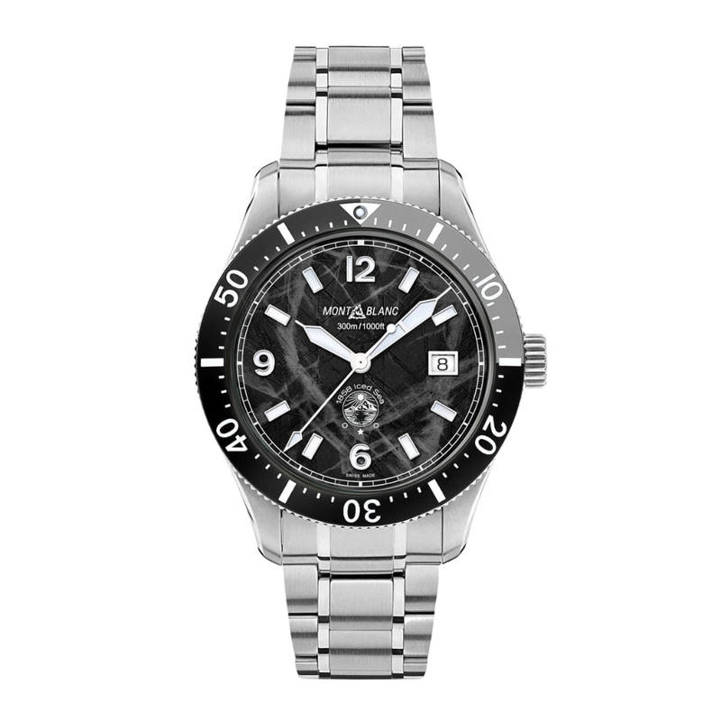 Montblanc New Watches - ICED SEA - 1858 AUTOMATIC DATE | 129371 | Manfredi Jewels