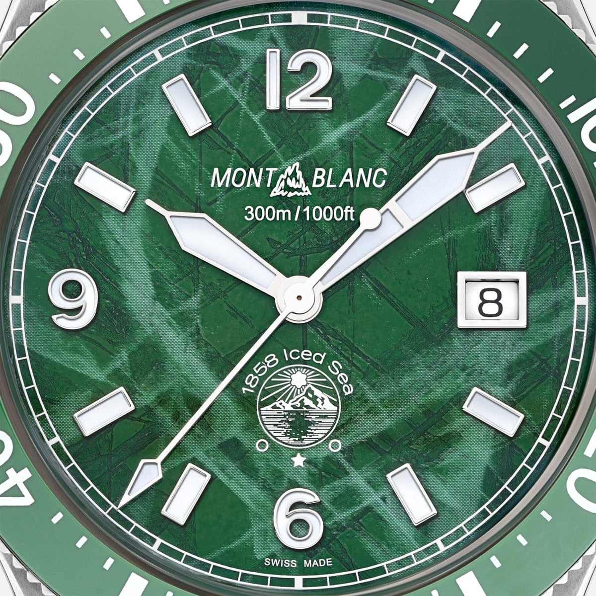 Montblanc New Watches - ICED SEA - 1858 AUTOMATIC DATE | 129373 | Manfredi Jewels