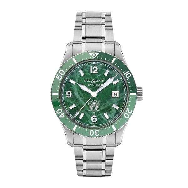 Montblanc New Watches - ICED SEA - 1858 AUTOMATIC DATE | 129373 | Manfredi Jewels