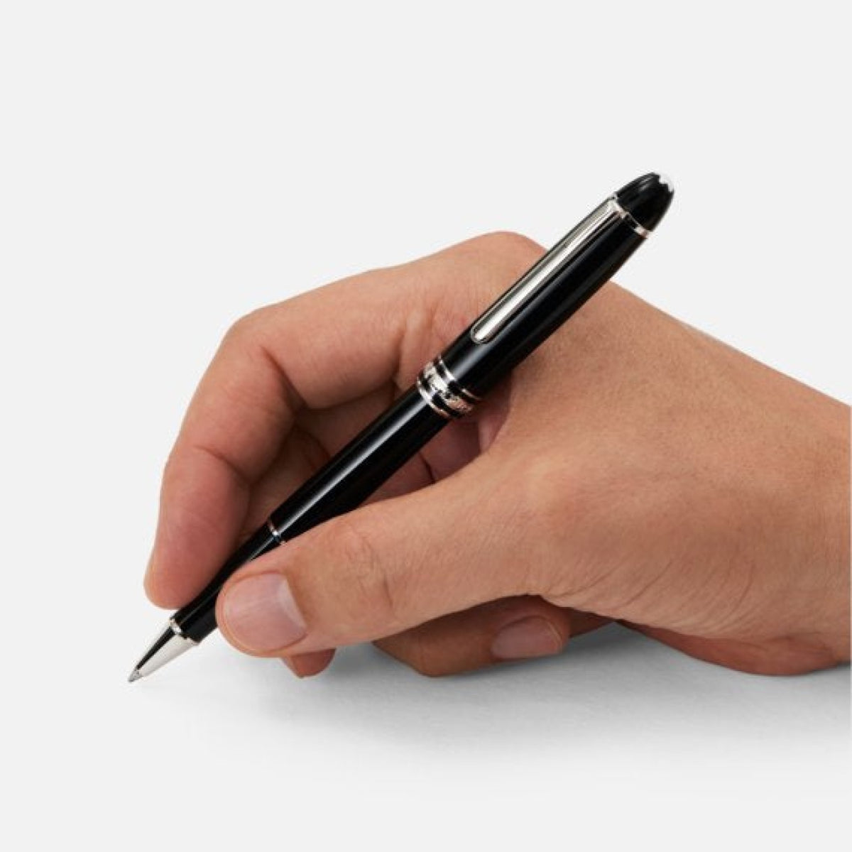 Montblanc Accessories - Meisterstück Platinum-coated Classique Rollerball Pen | Manfredi Jewels