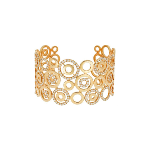 Diamond Circle 18K Rose Gold Bracelet