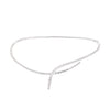 New Italian Art Jewelry - Swirl Diamond 18K White Gold Necklace | Manfredi Jewels
