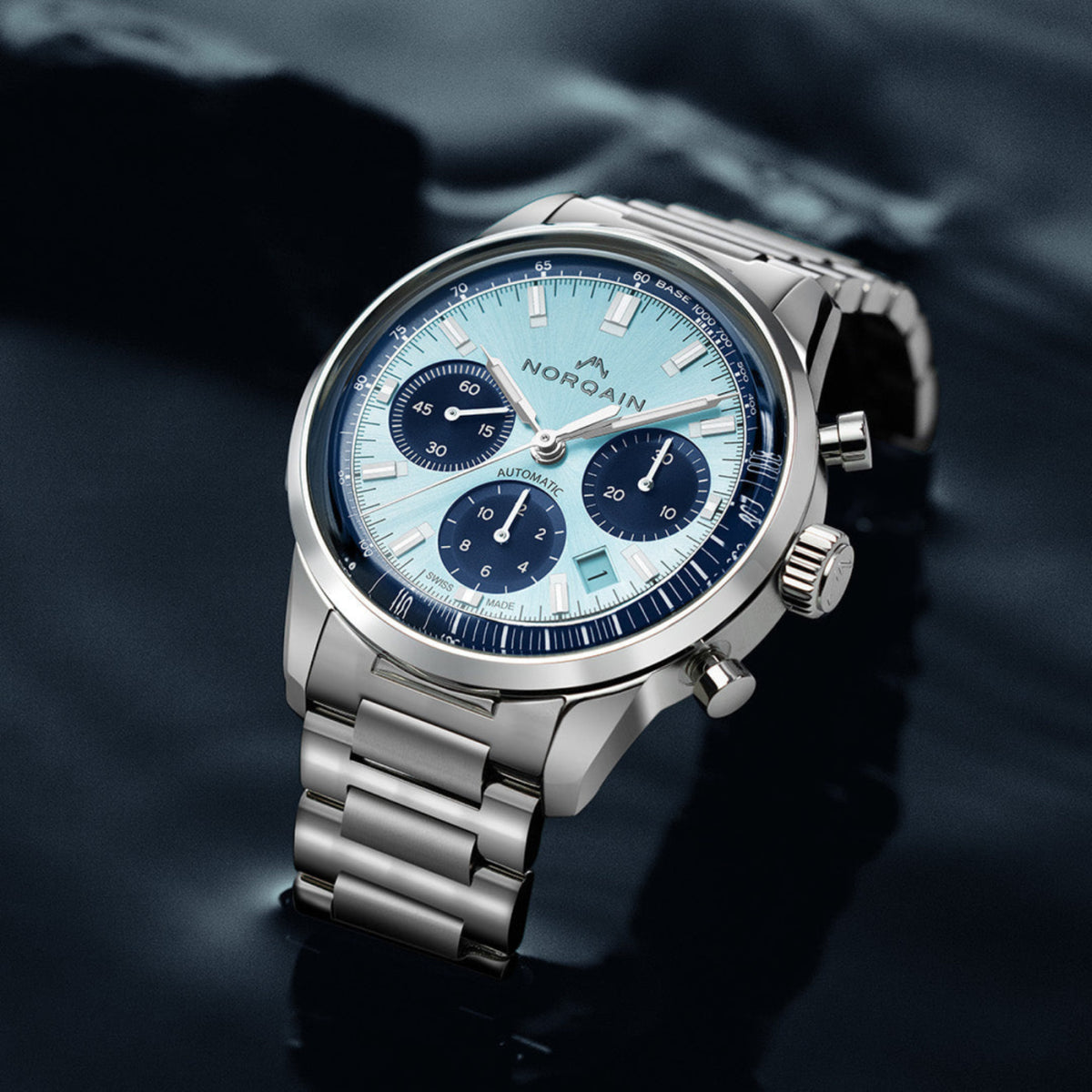 NORQAIN New Watches - FREEDOM 60 CHRONO - ICE BLUE | Manfredi Jewels
