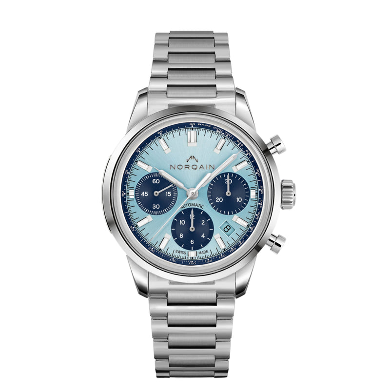 NORQAIN New Watches - FREEDOM 60 CHRONO - ICE BLUE | Manfredi Jewels