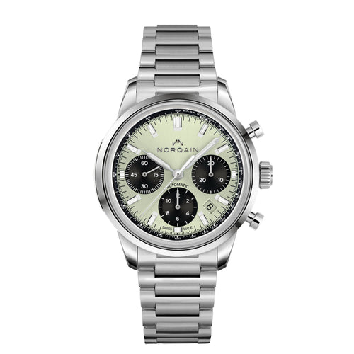 Norqain New Watches - FREEDOM 60 CHRONO - PISTACCHIO | Manfredi Jewels