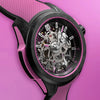 Norqain New Watches - INDEPENDENCE WILD ONE SKELETON - 42MM HYPER PINK | Manfredi Jewels