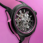 Norqain New Watches - INDEPENDENCE WILD ONE SKELETON - 42MM HYPER PINK | Manfredi Jewels