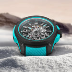 Norqain New Watches - INDEPENDENCE WILD ONE SKELETON - 42MM TURQUOISE | Manfredi Jewels