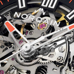 Norqain New Watches - INDEPENDENCE WILD ONE SKELETON - CORAL RED | Manfredi Jewels